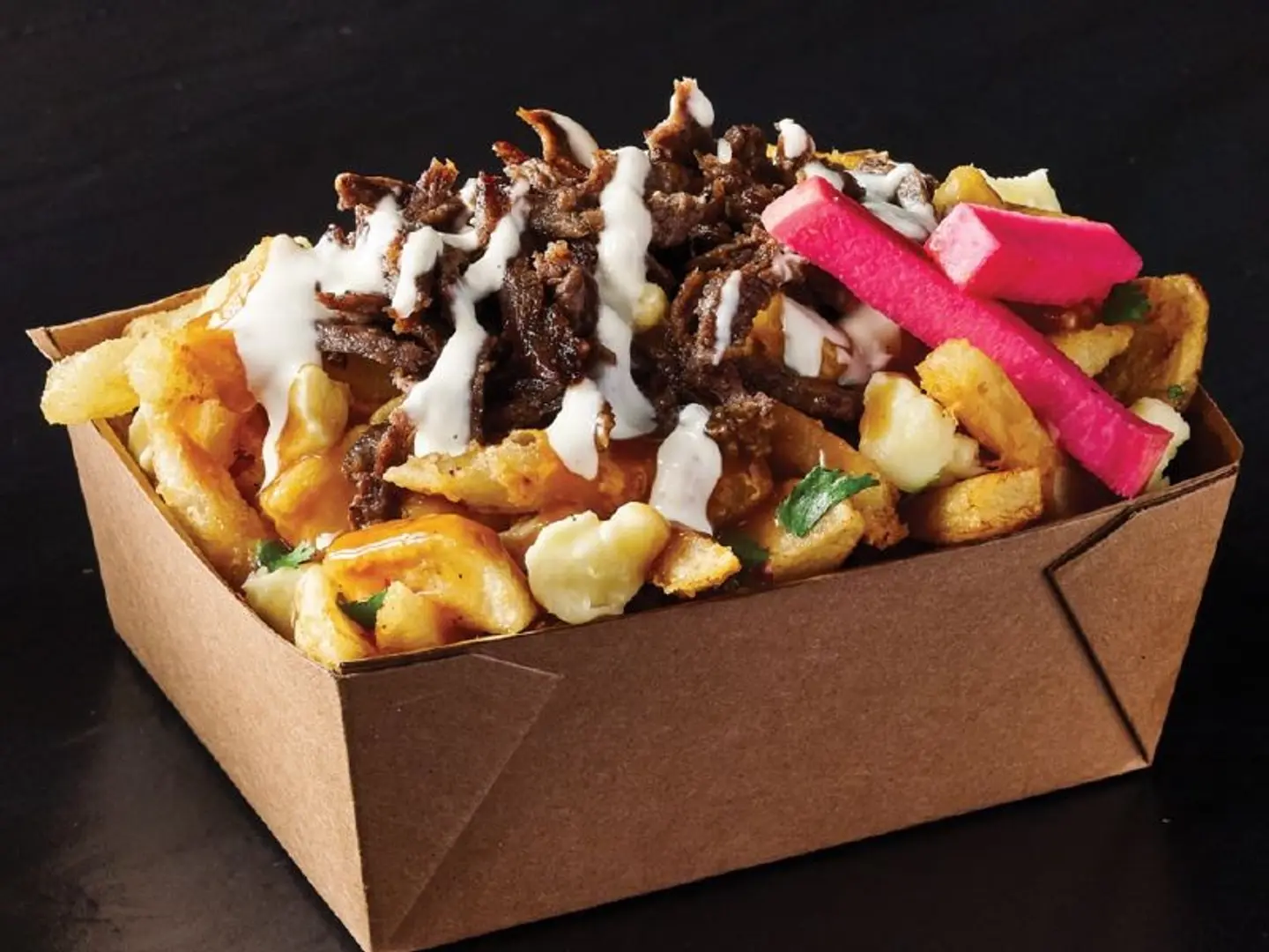 فرايز شاورما لحم