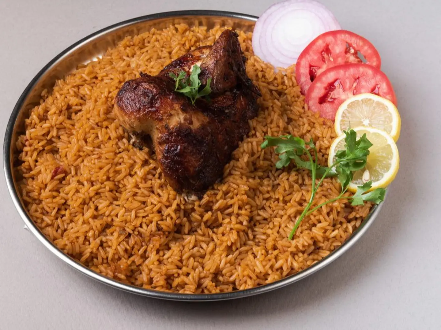 Grilled Whole Chicken With Rice