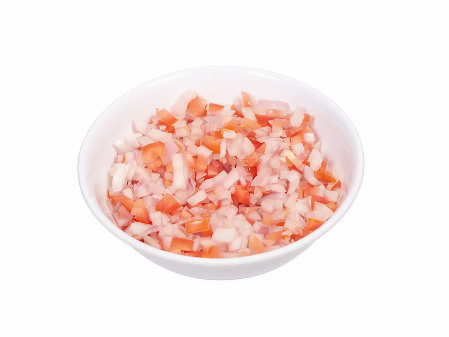 سلطة بصل وطماطم