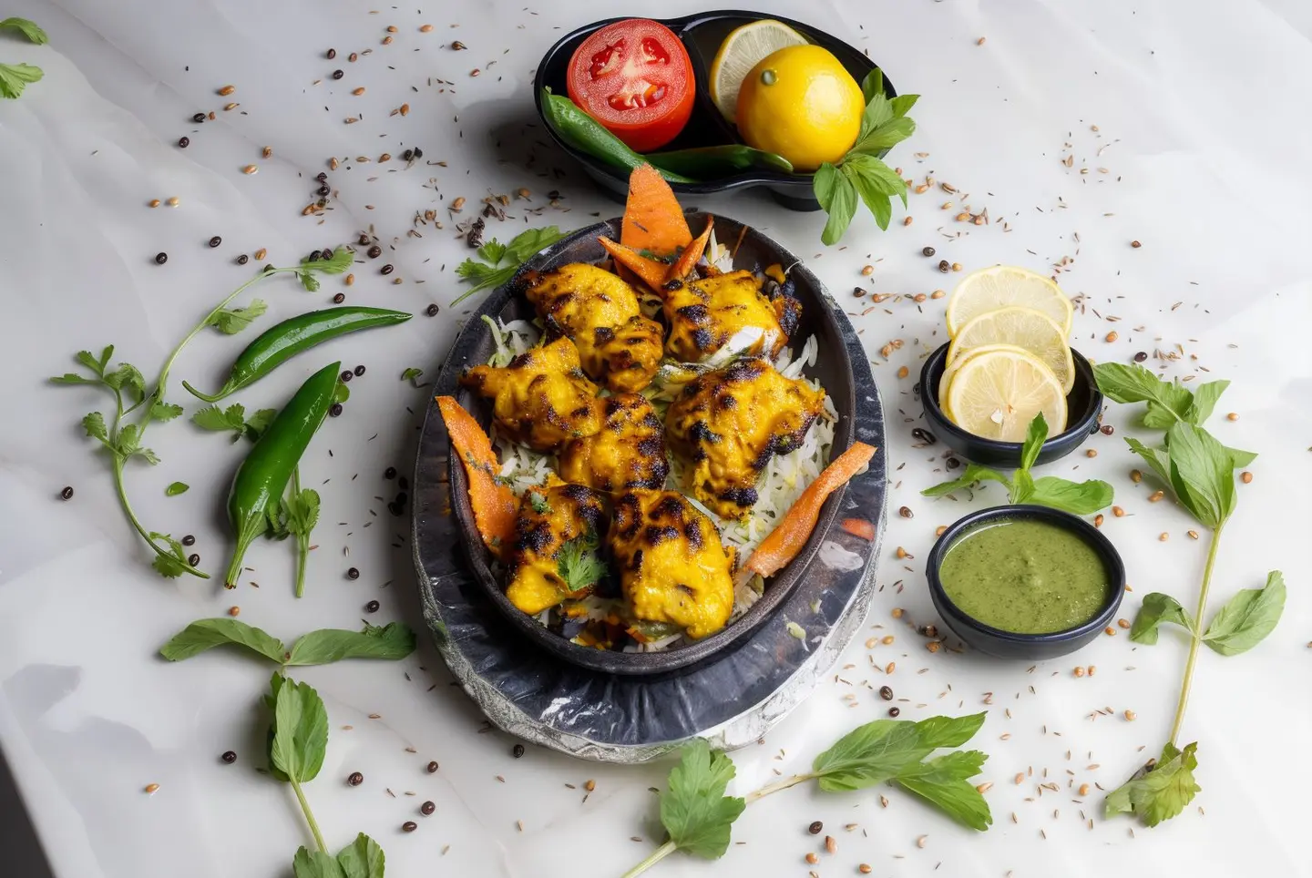 كباب دجاج ريشمي