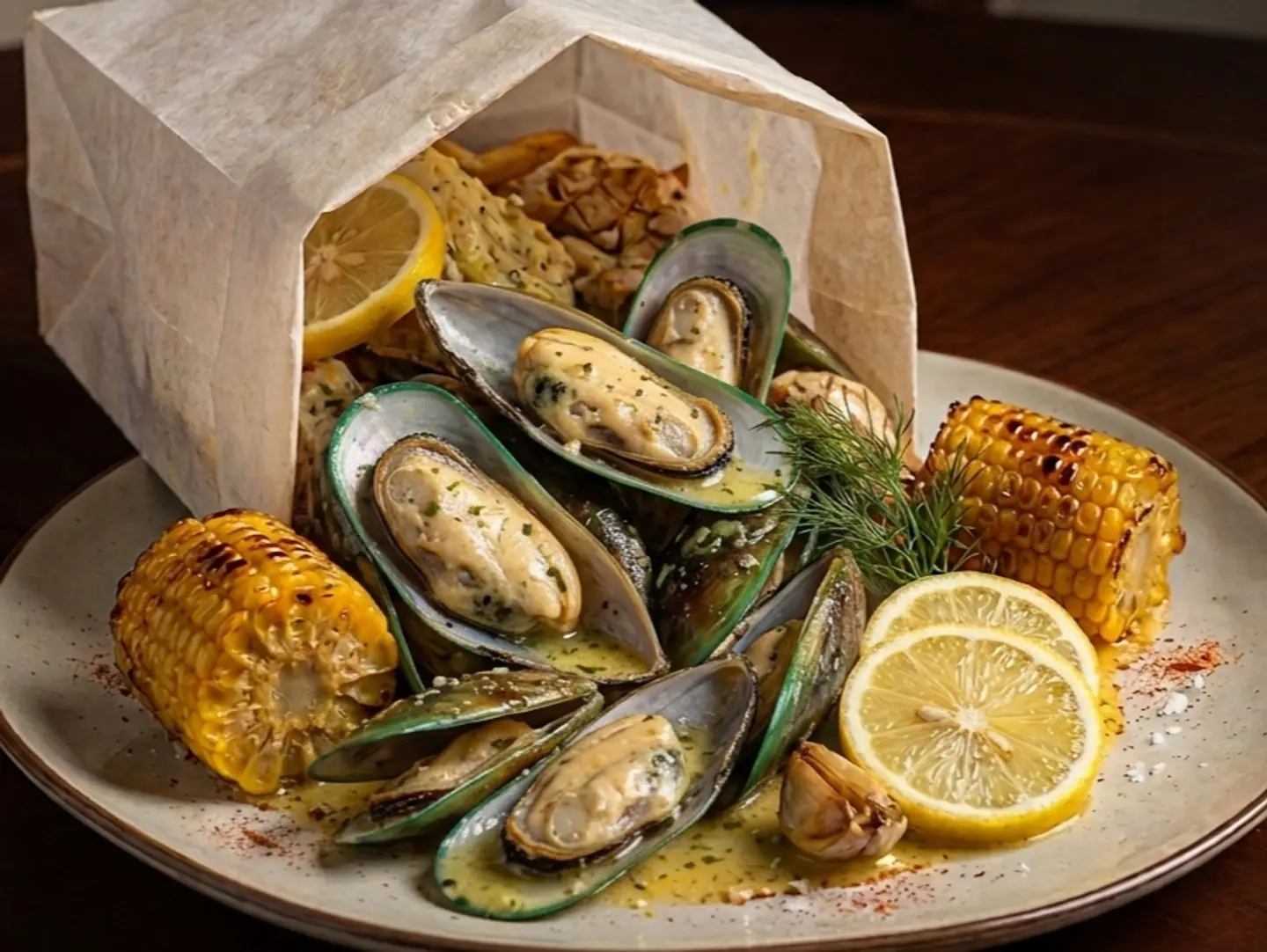 كيس المحار بصوص دلمون الابيض المميز