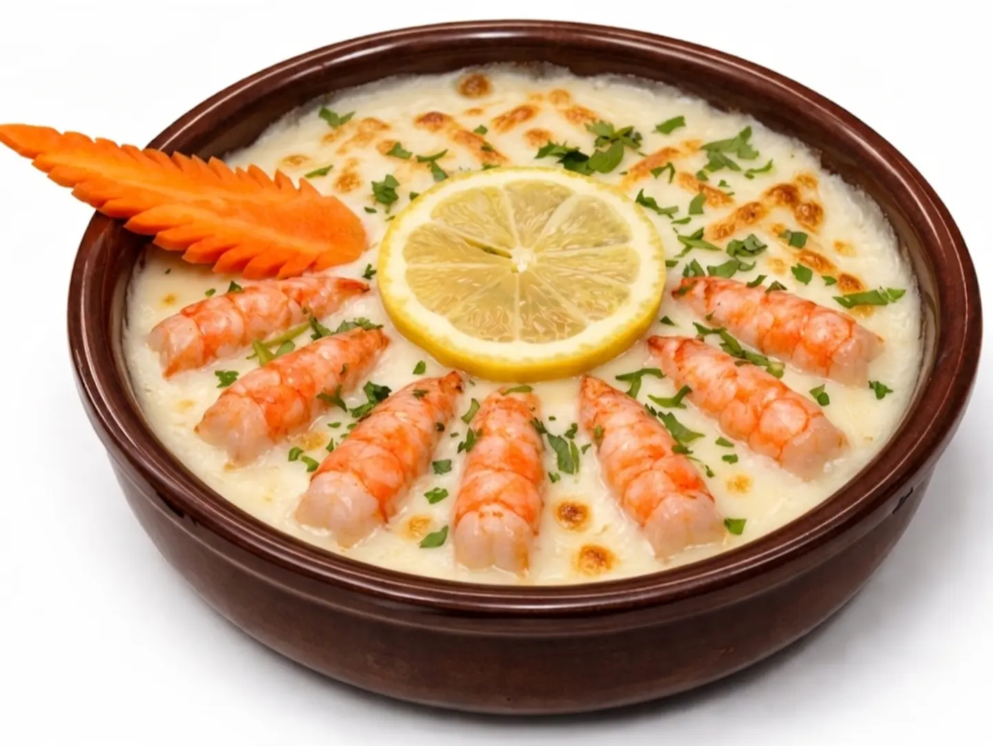 طاجن روبيان كريمة