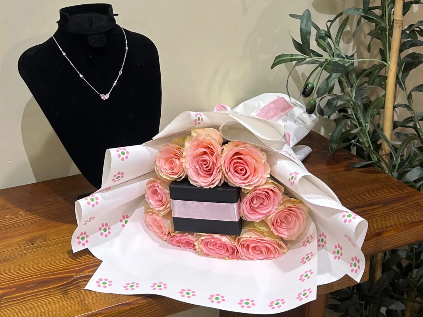 Pink Heart Bouquet