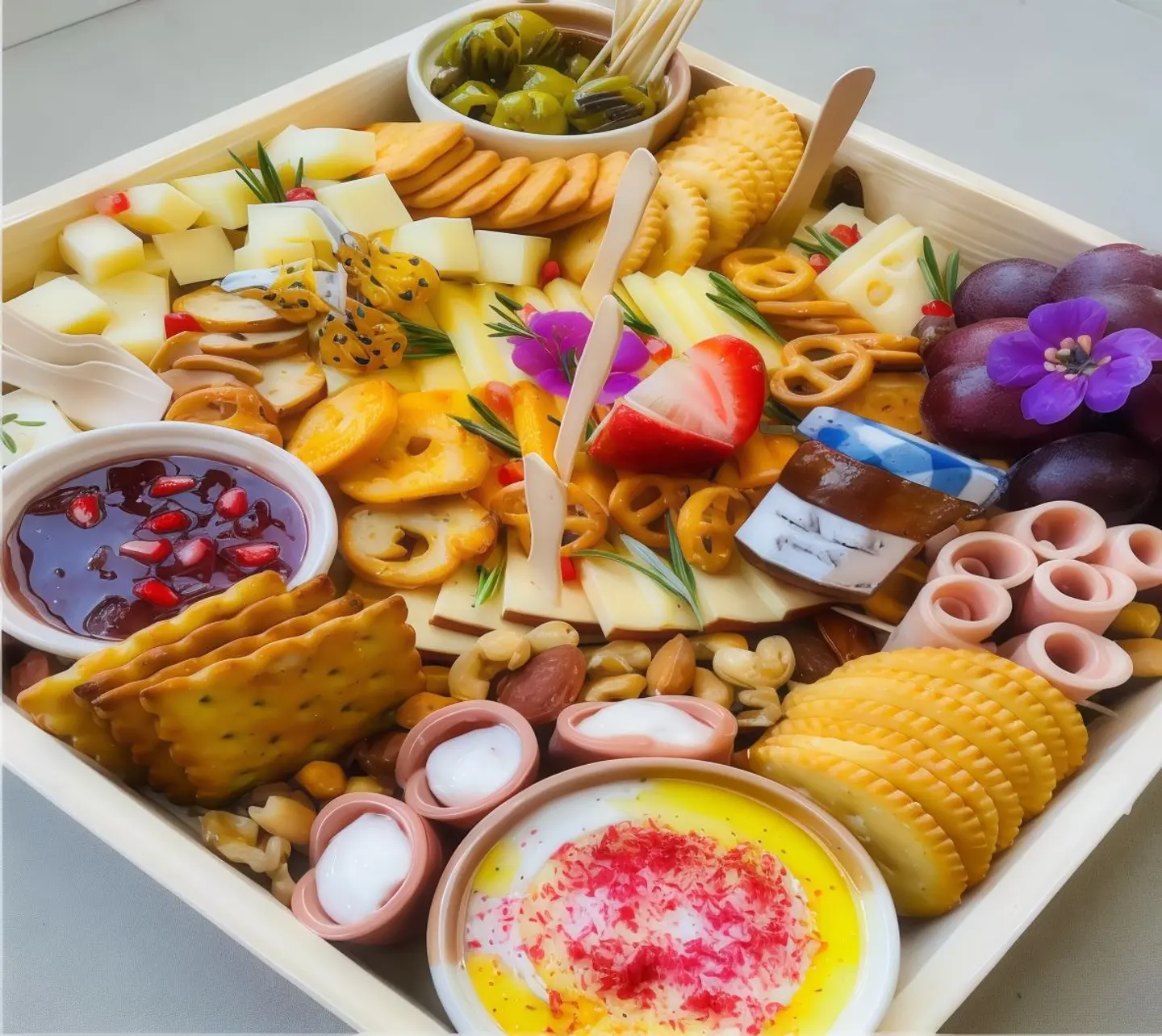 طبق أجبان الحجم الوسط