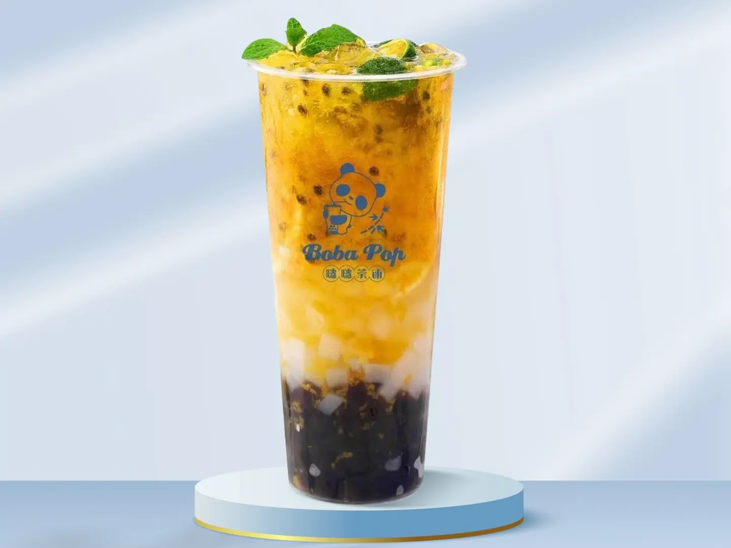 Passionfruit Double Boba