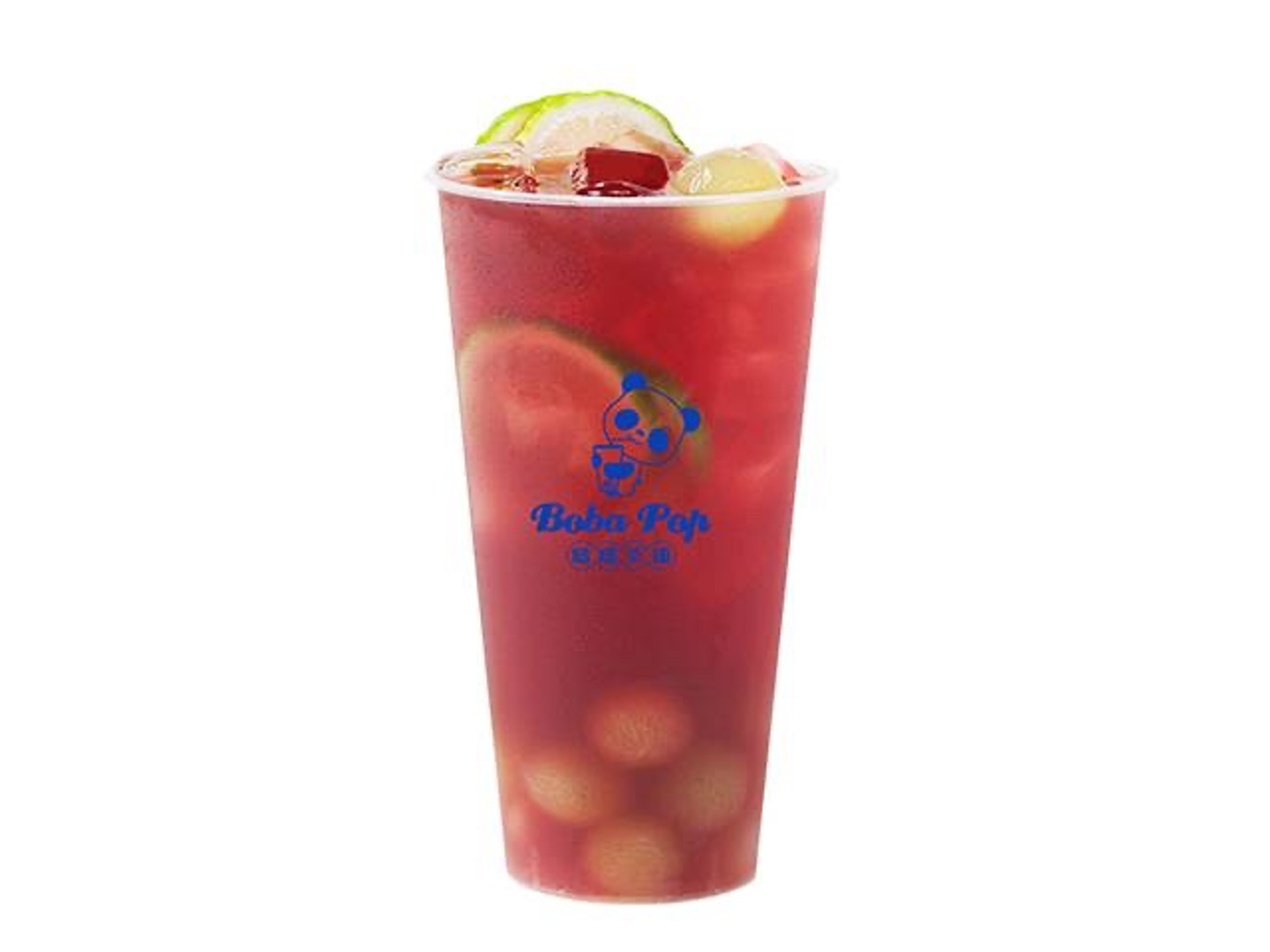 Grape Burst Lemon Boba Iced Tea