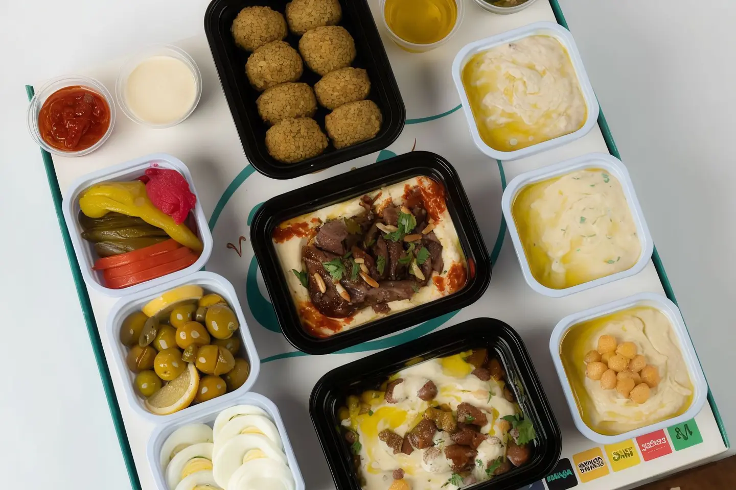 Hummus With Meat Box