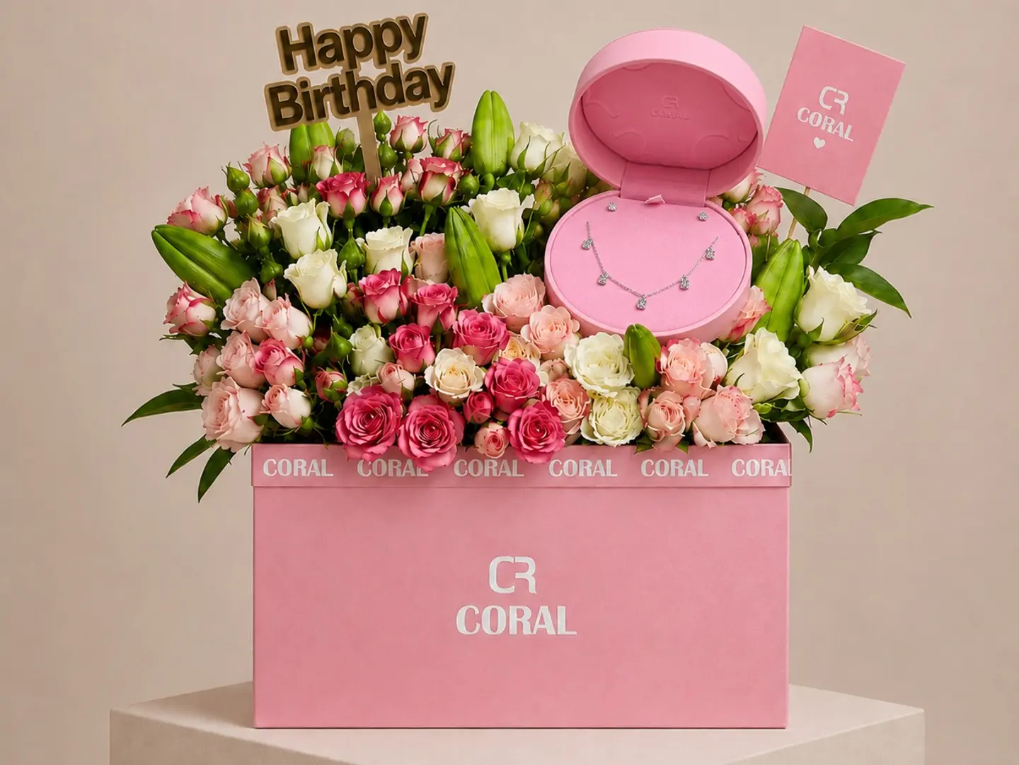 Coral Luxury Birthday