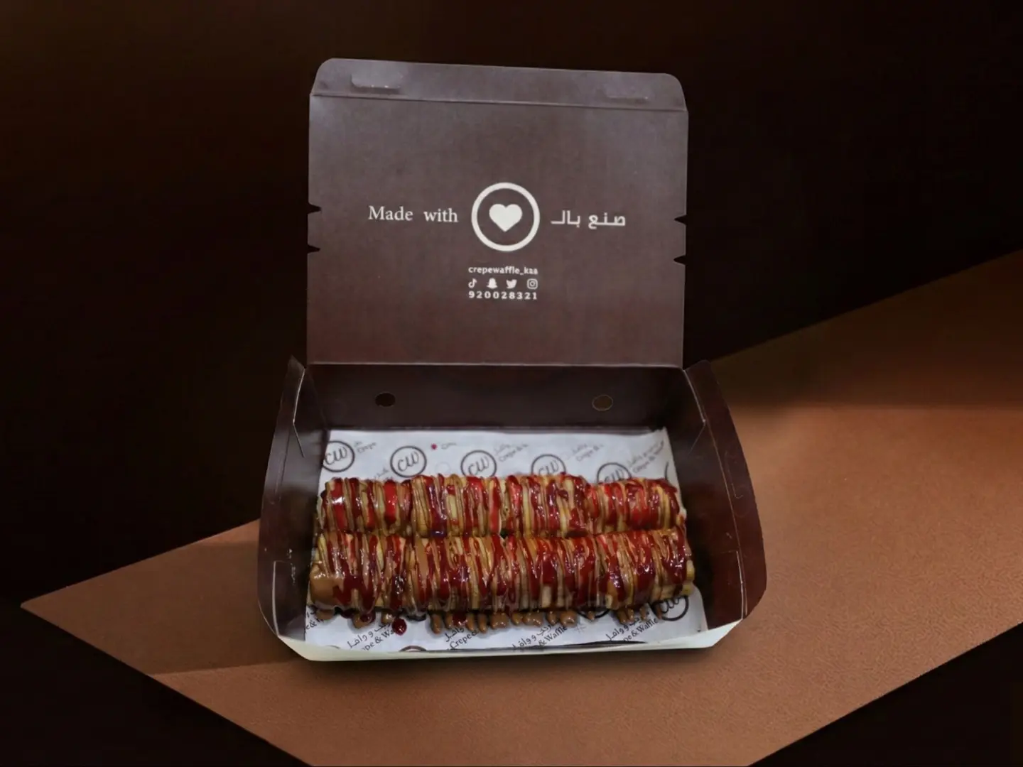 كريب رول كاسترد