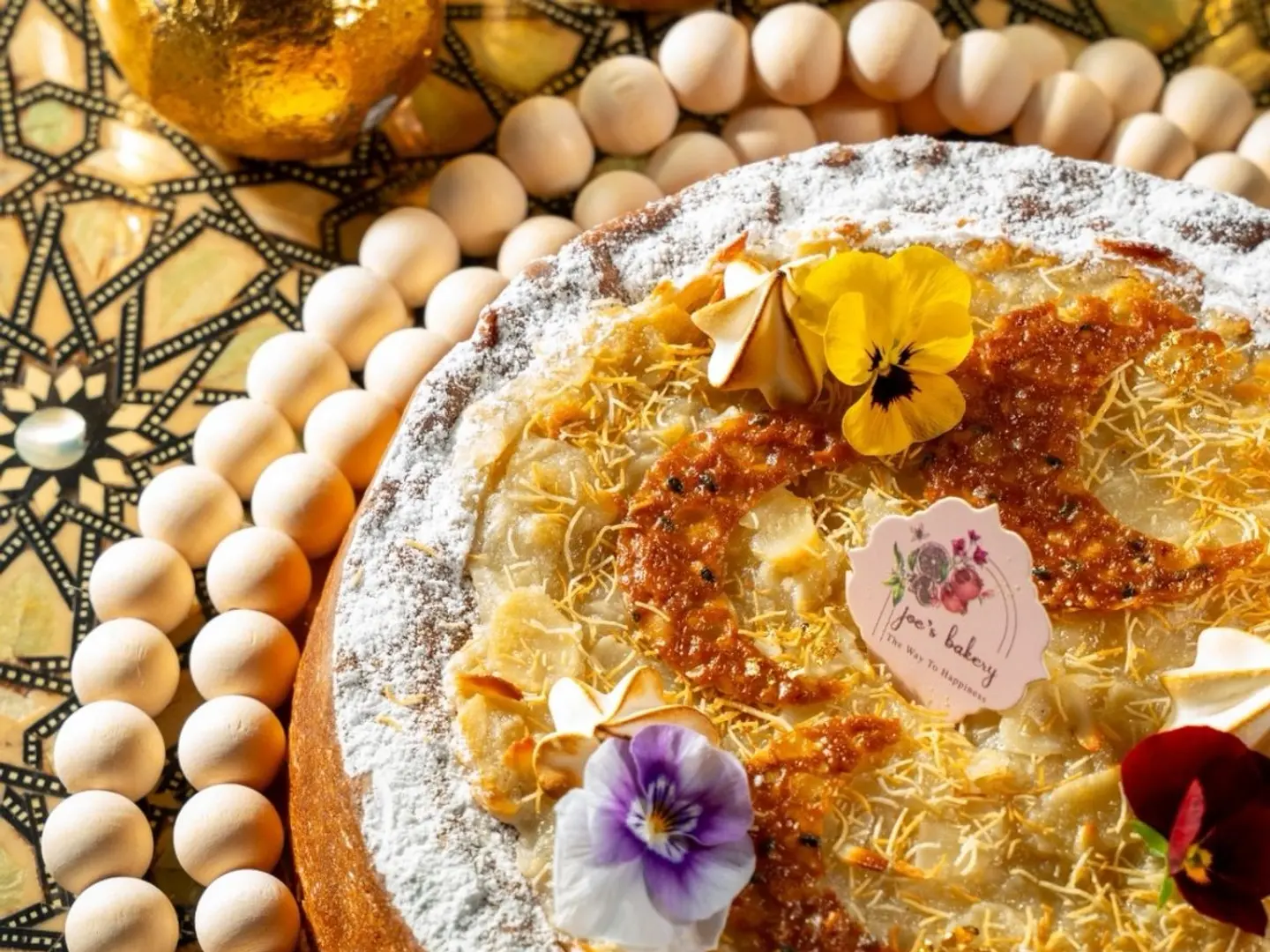 Almond Kunafa Cake