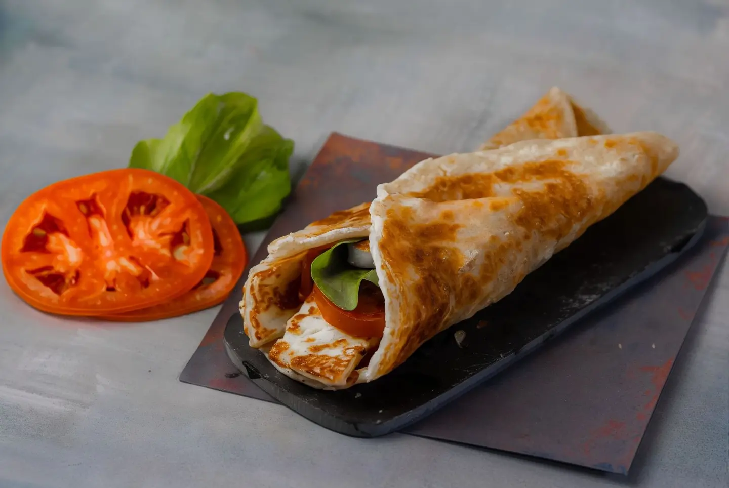 Mixed Halloumi Chapati