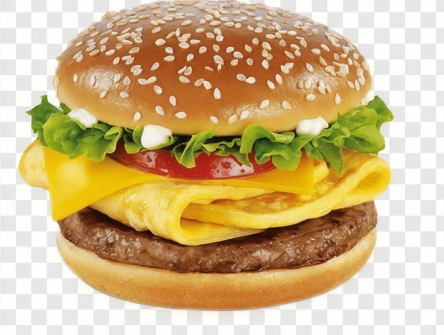 King Beef Burger With Egg