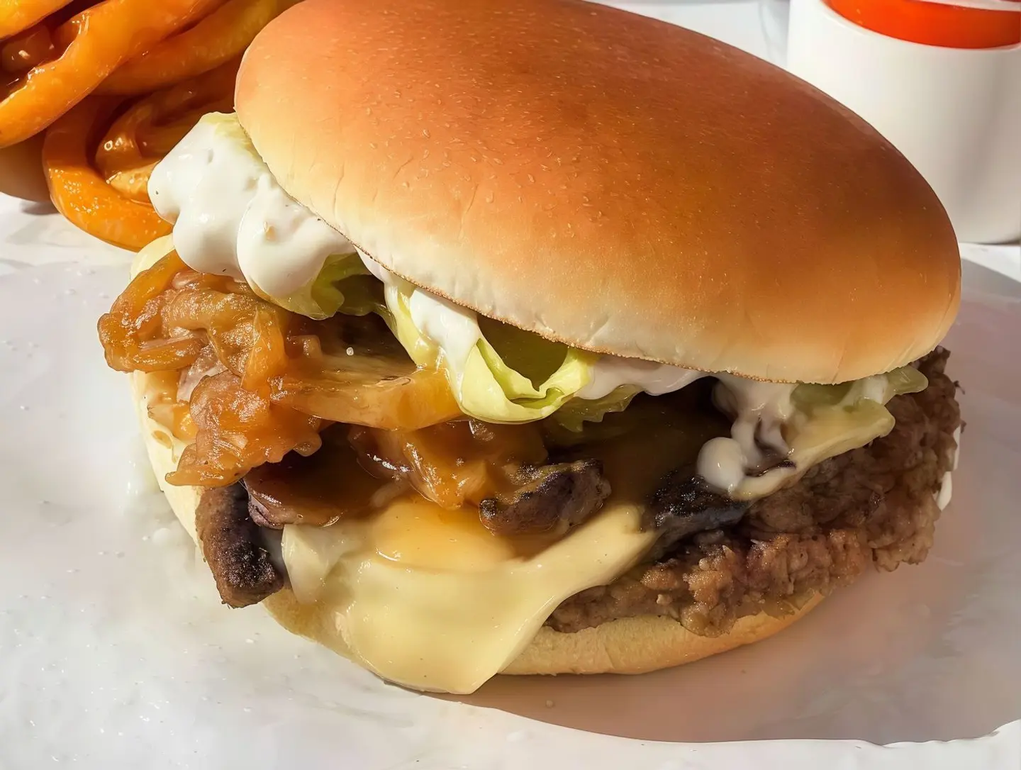 King Chicken Burger With Egg