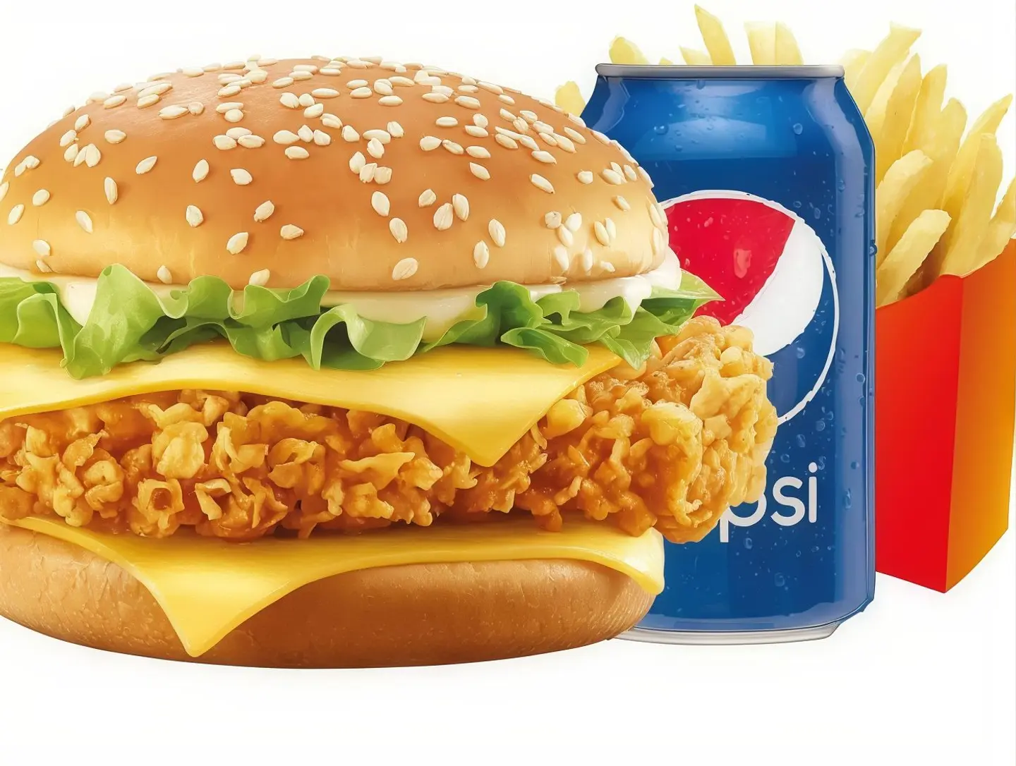 King Chicken Burger Meal