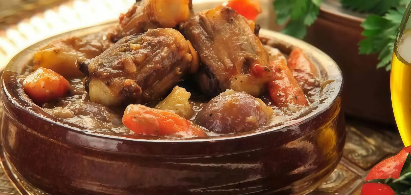 طاجن كوارع مع أرز وخضار