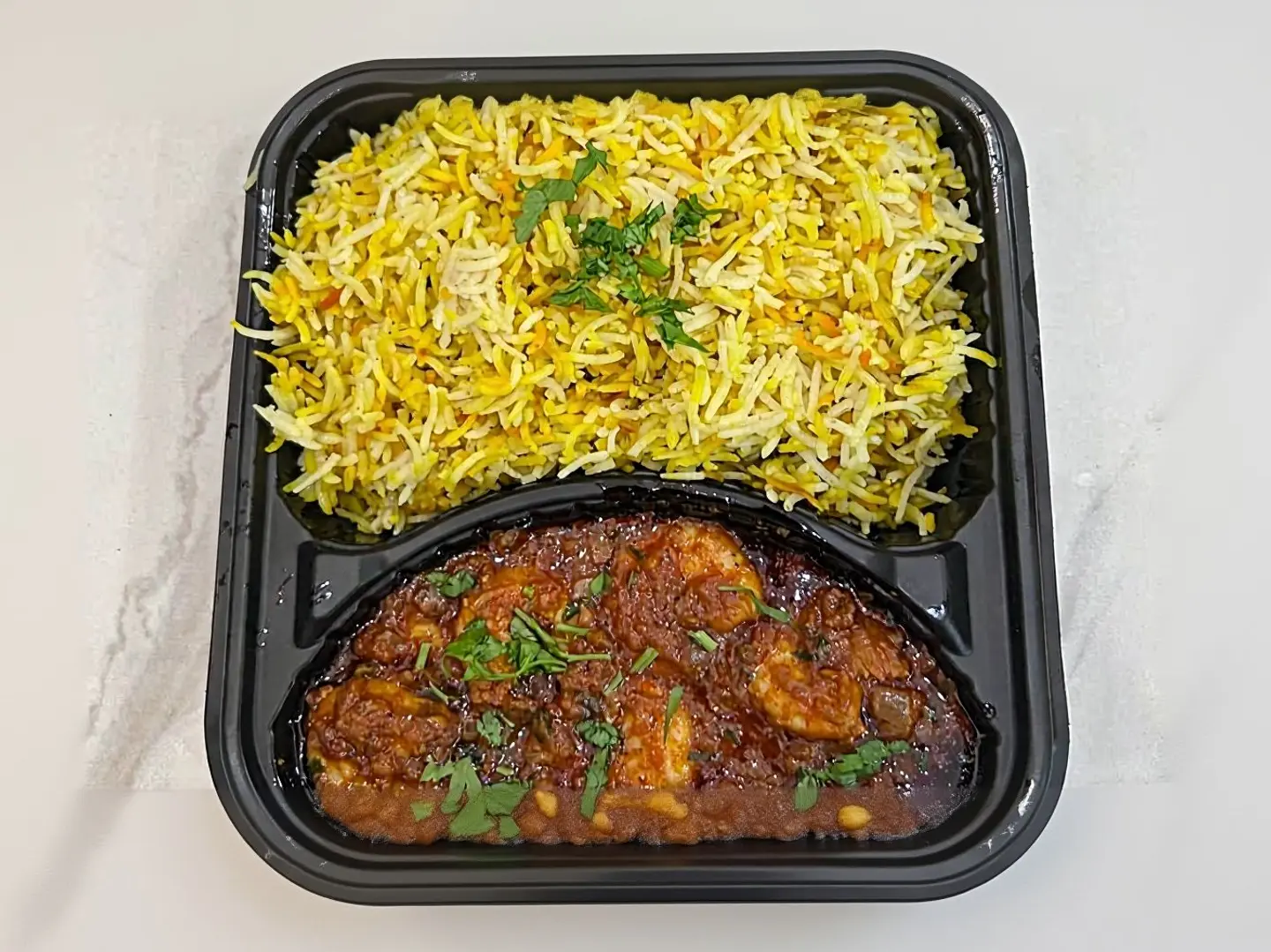 مسالا ربيان مع ارز برياني