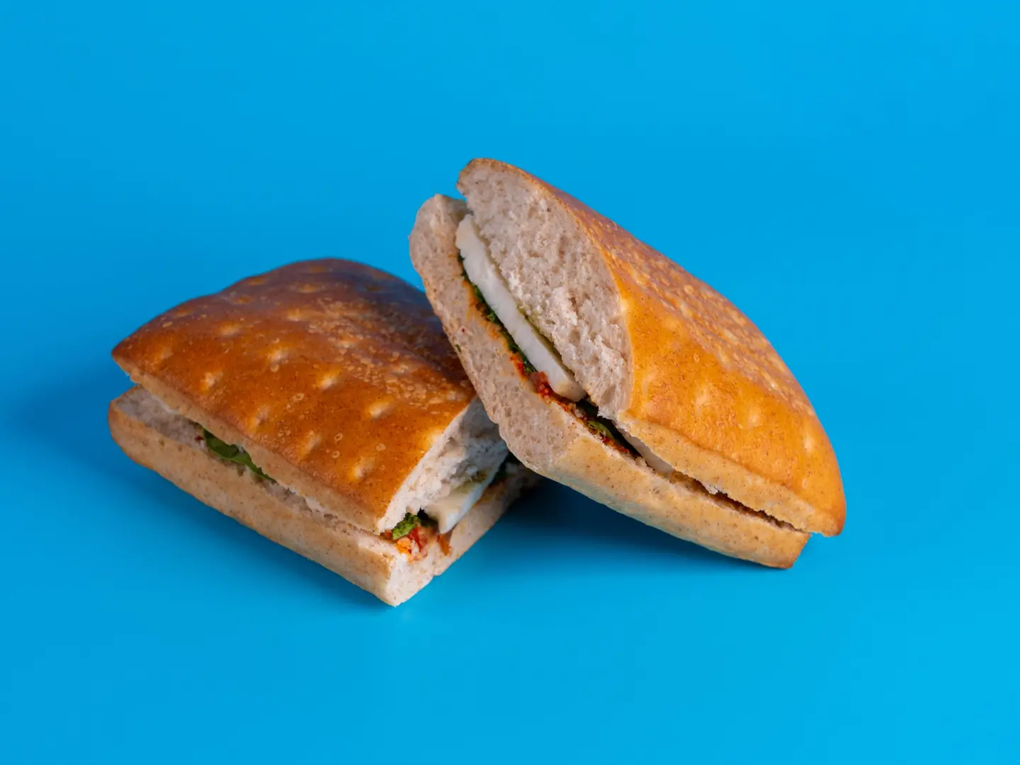 Pesto Mozzarella Sandwich