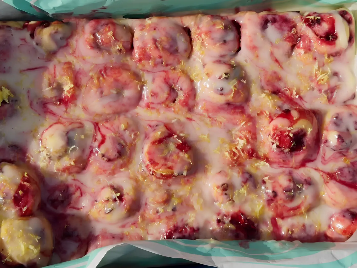 Mini Lemon Raspberry Rolls