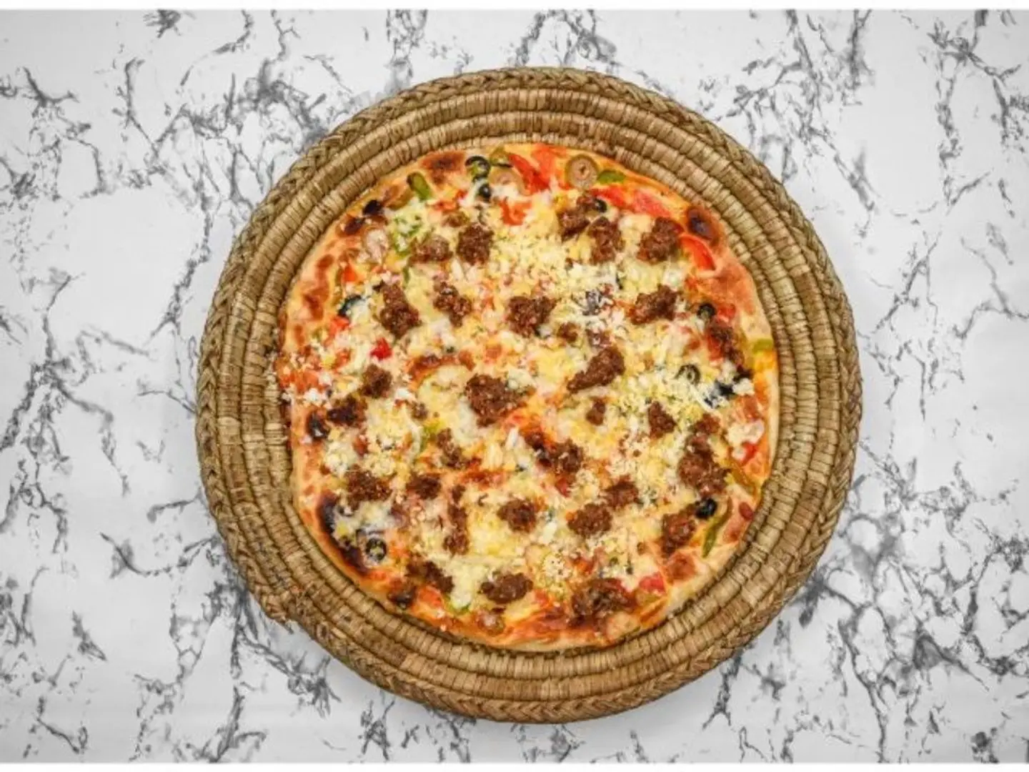 Sausage And Basturma Pizza - Small