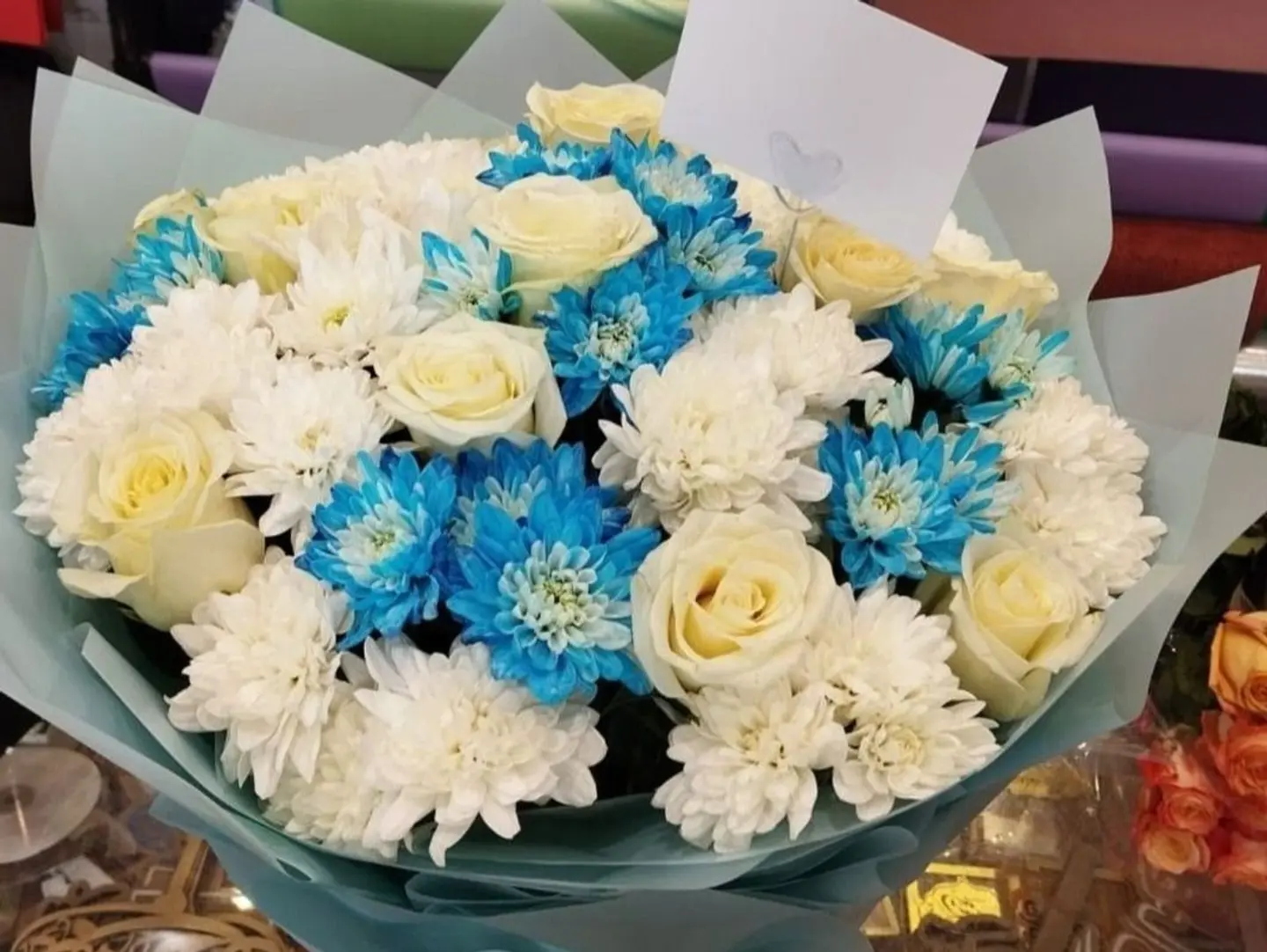 Heavenly Bouquet With Tiffany Wrapper