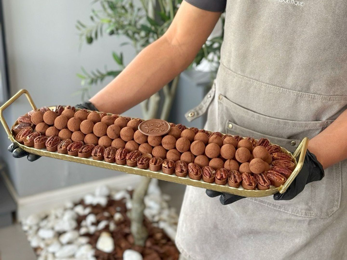 Long Gold Tray Macron