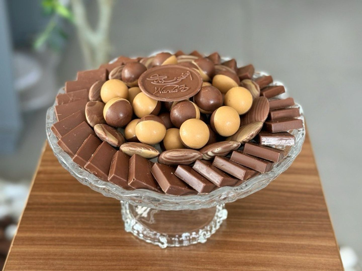 Small Crystal Tray Chocolate