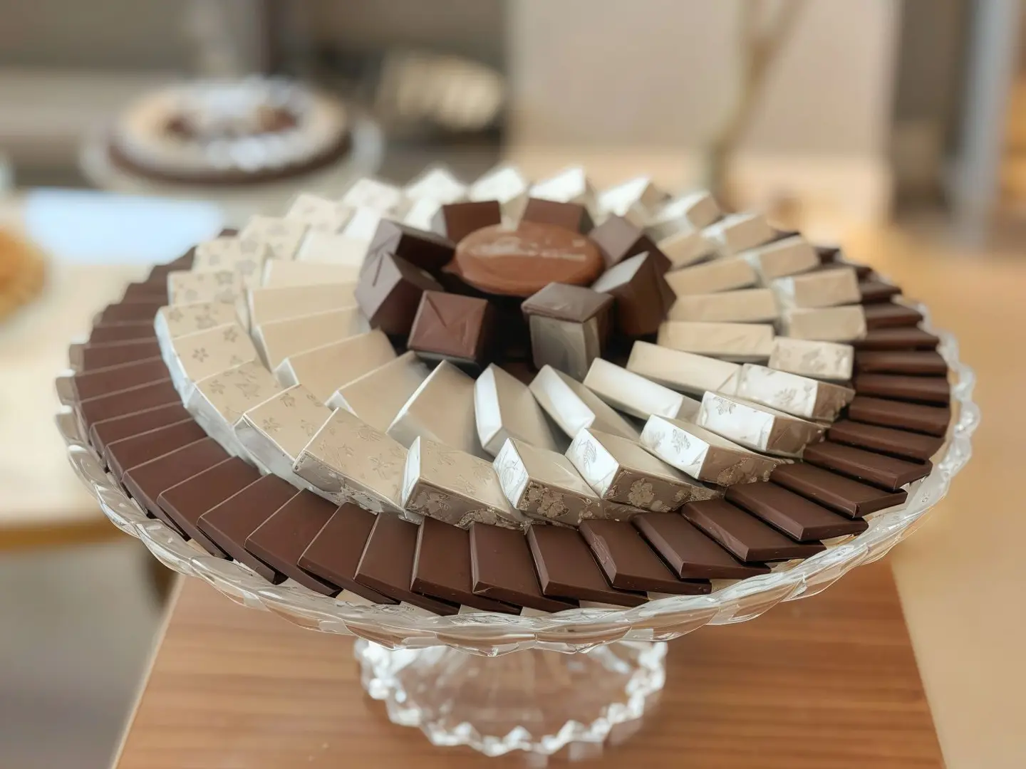 Large Crystal Tray Cover Chocolate