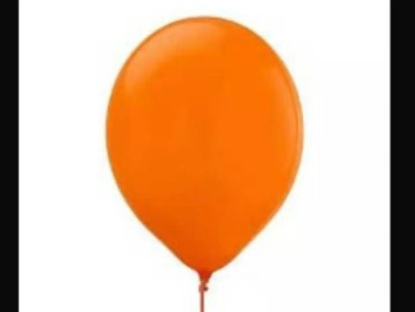 Orange Helium Balloon
