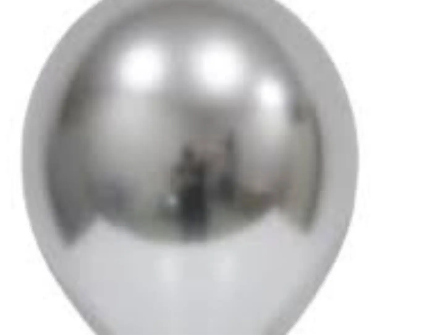 Silver Color Helium Balloon