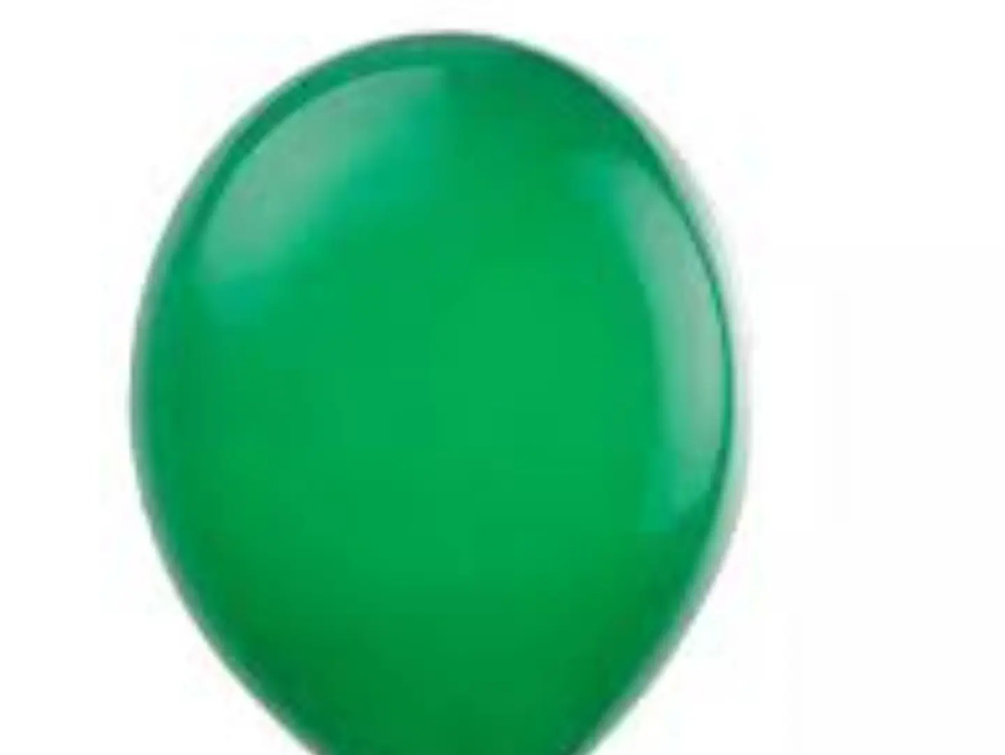 Green Helium Balloon