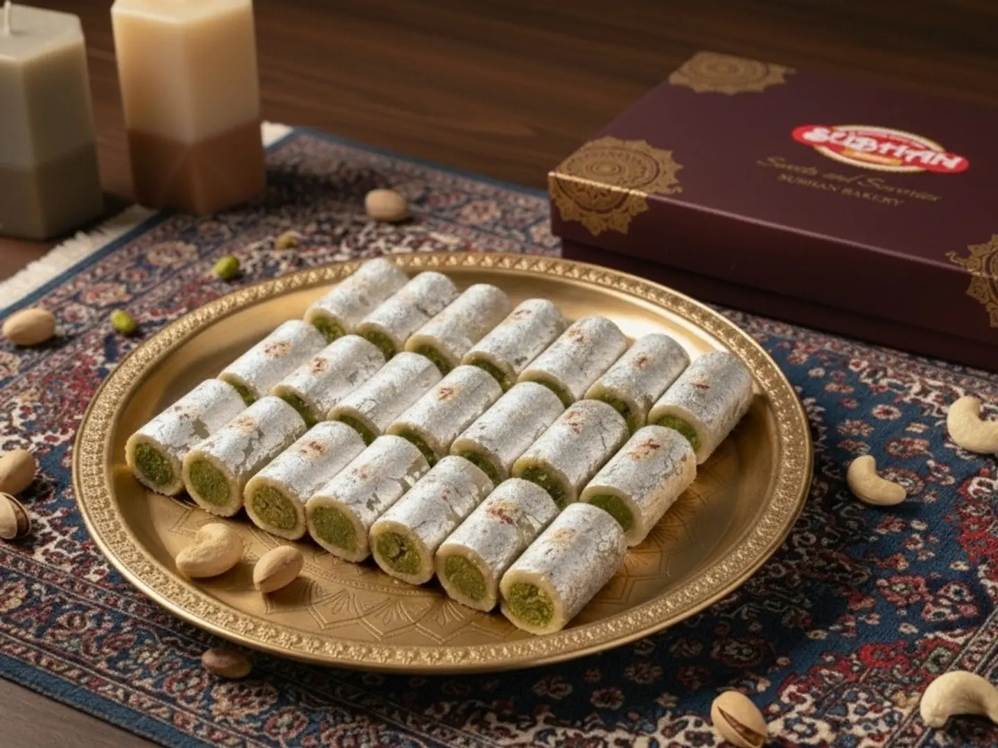 لفائف الكاجو والفستق 250 جرام