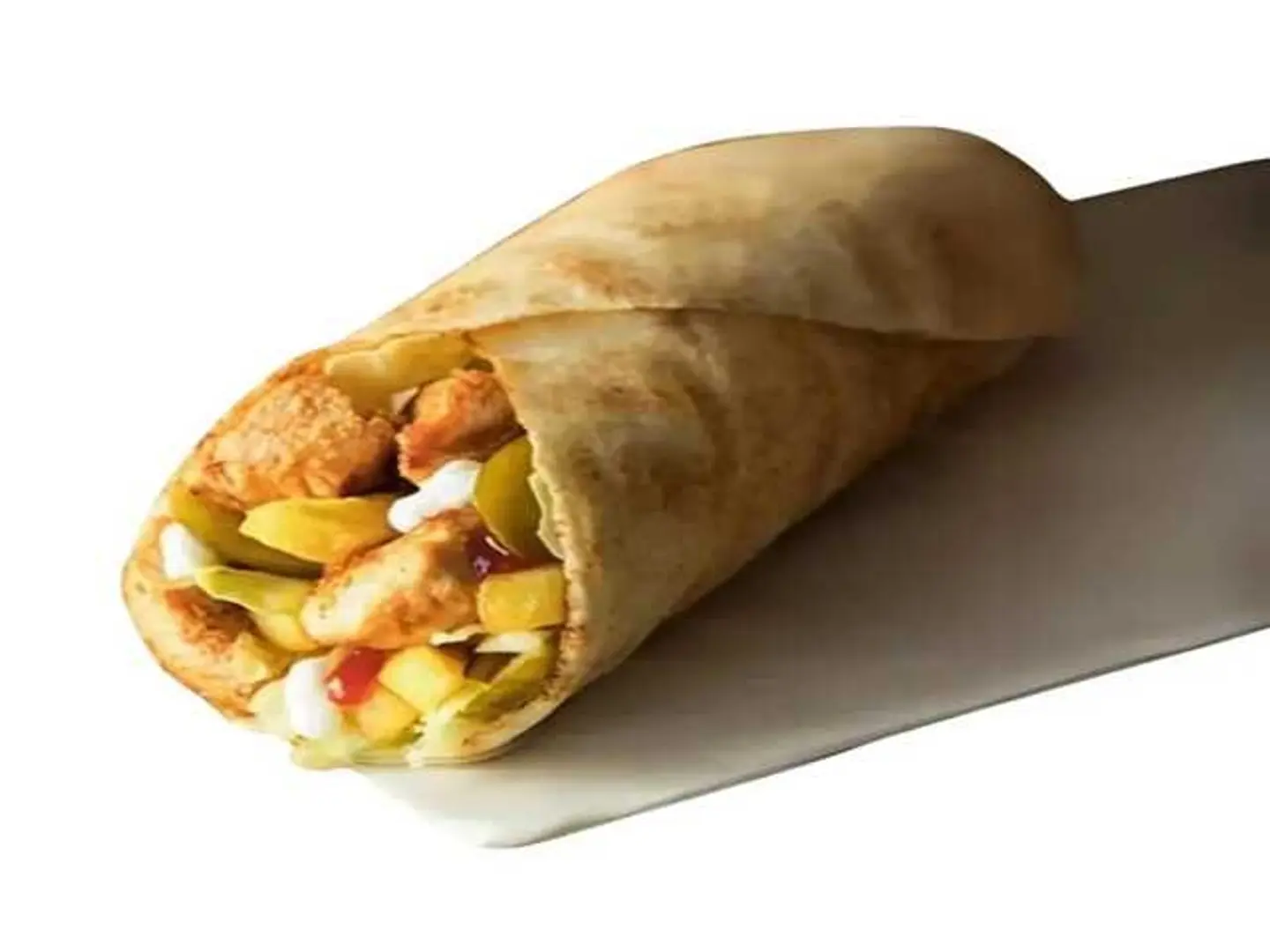 ساندوتش شيش طاووق خبز تورتيلا