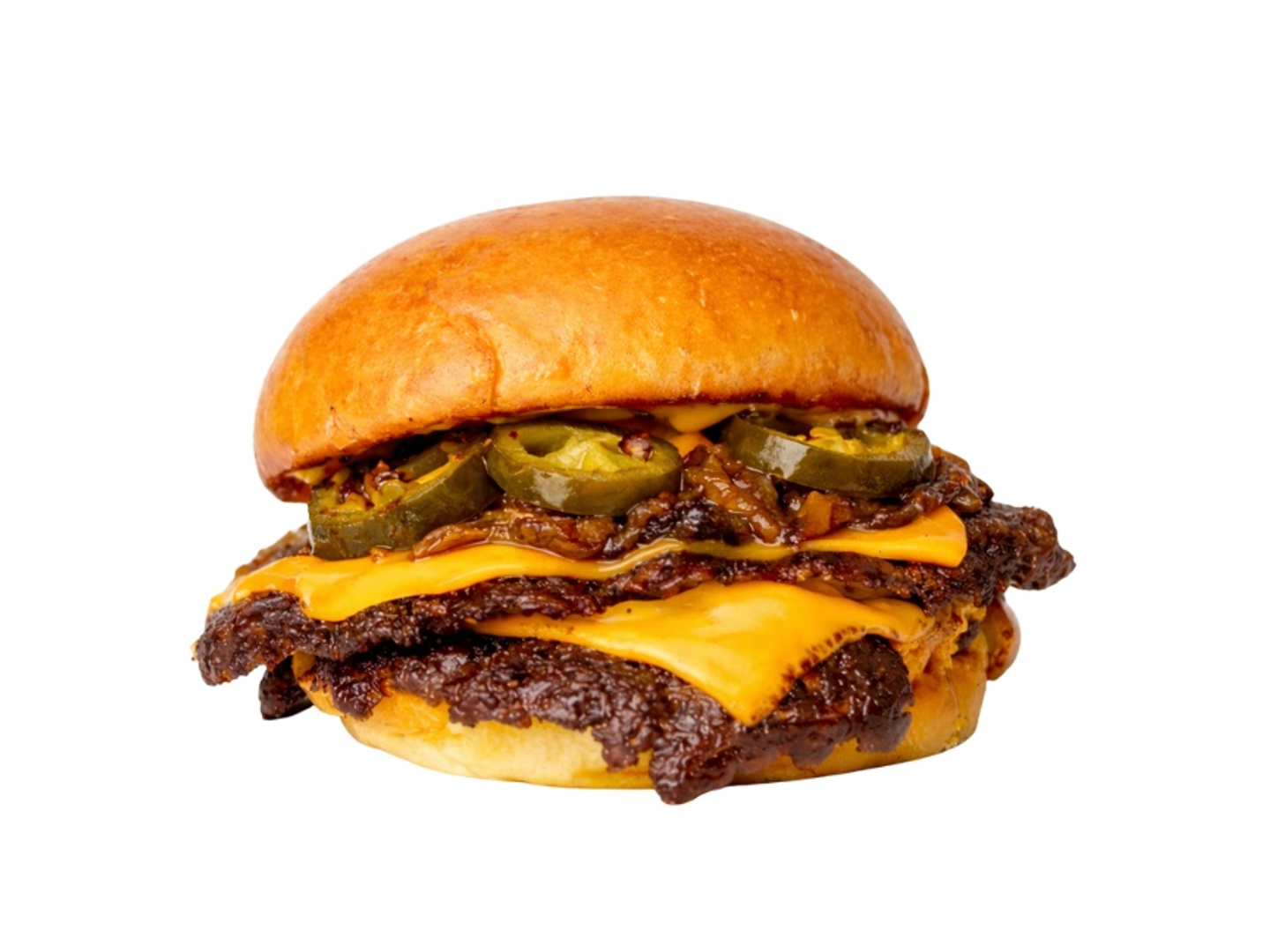 سبايسي سنجل - هالبينو، بصل وصوص حار.