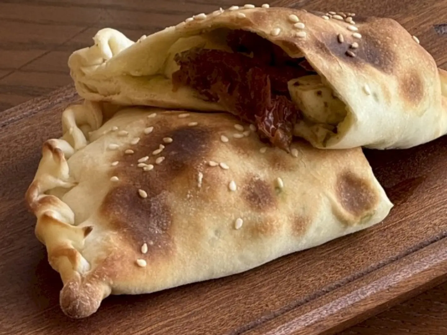Hallloumi With Pesto Pie