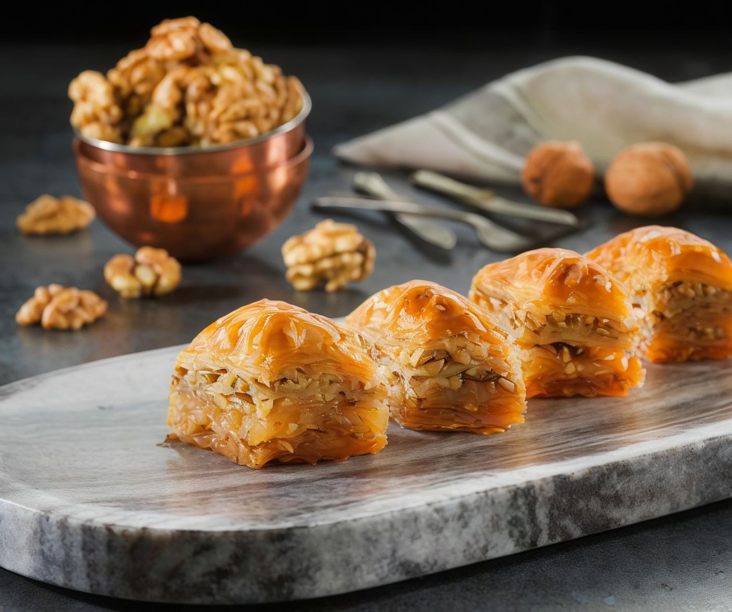 Square Baklava With Almonds -    Square Baklava With Almonds