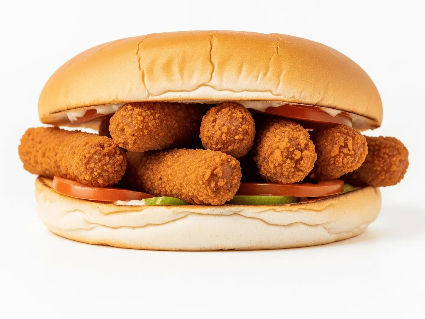 ساندويتش نقانق مقلي