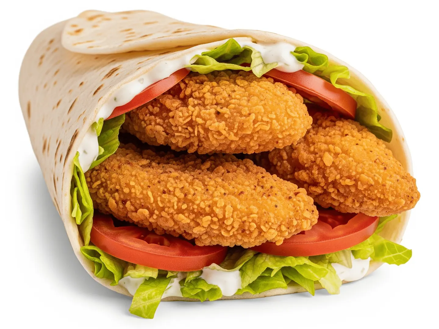 ساندويتش زنجر خبز تورتيلا