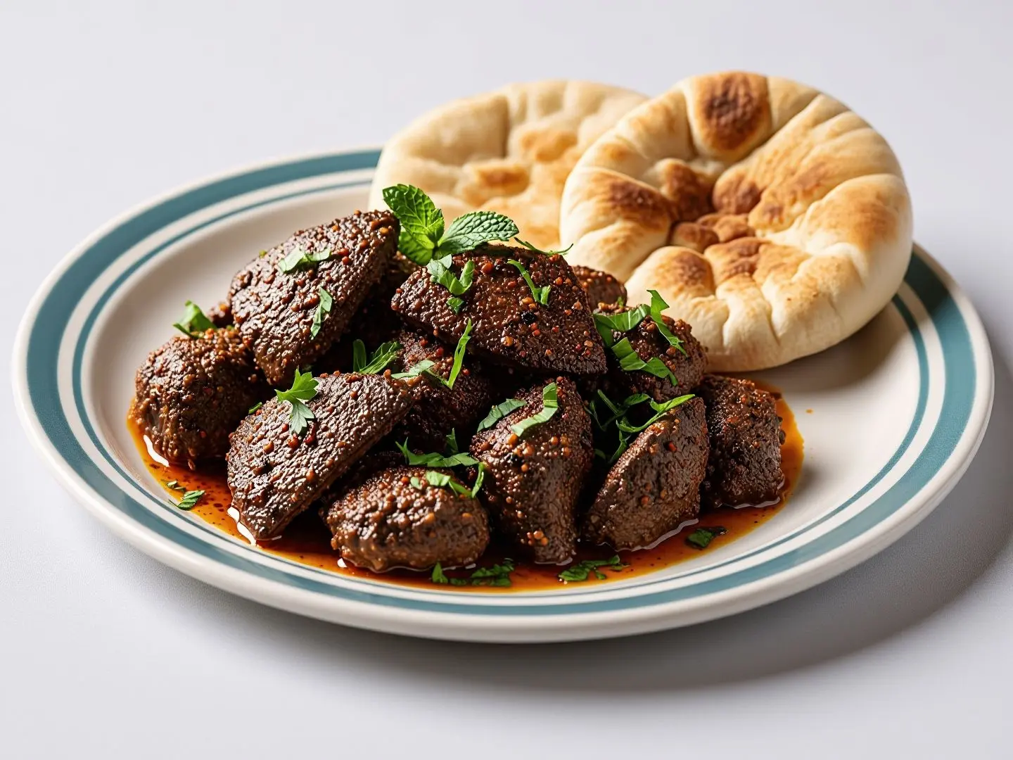 طبق كبدة بالجبن