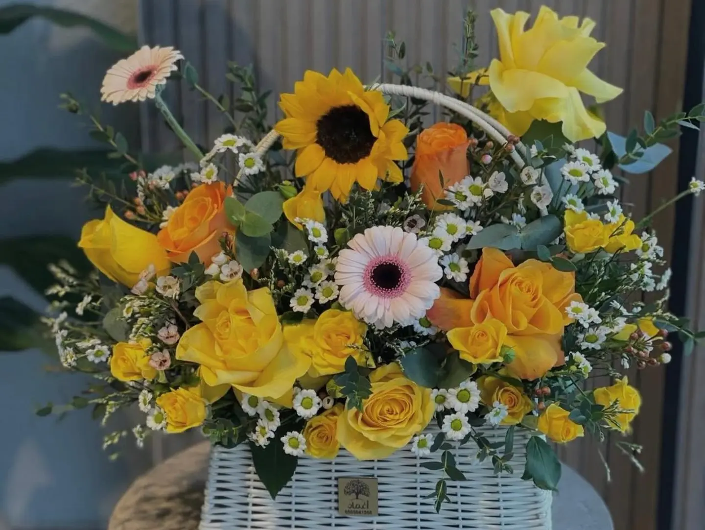 A Fresh And Wonderful Basket Of Roses