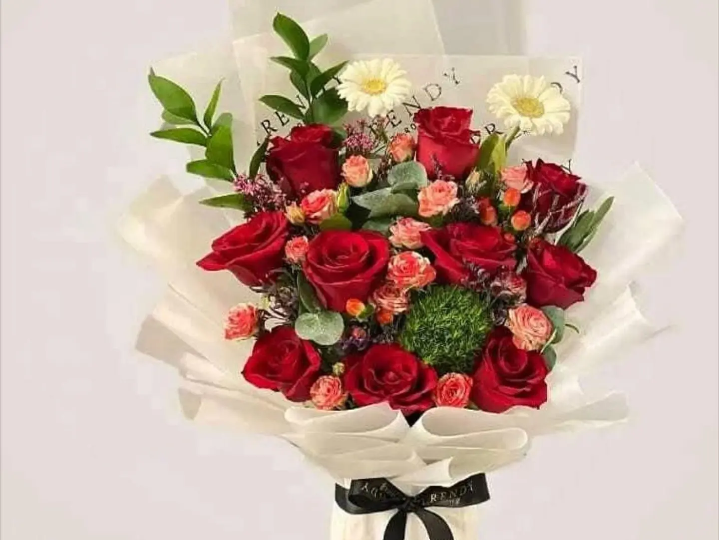 Standing Bouquet With Red Roses