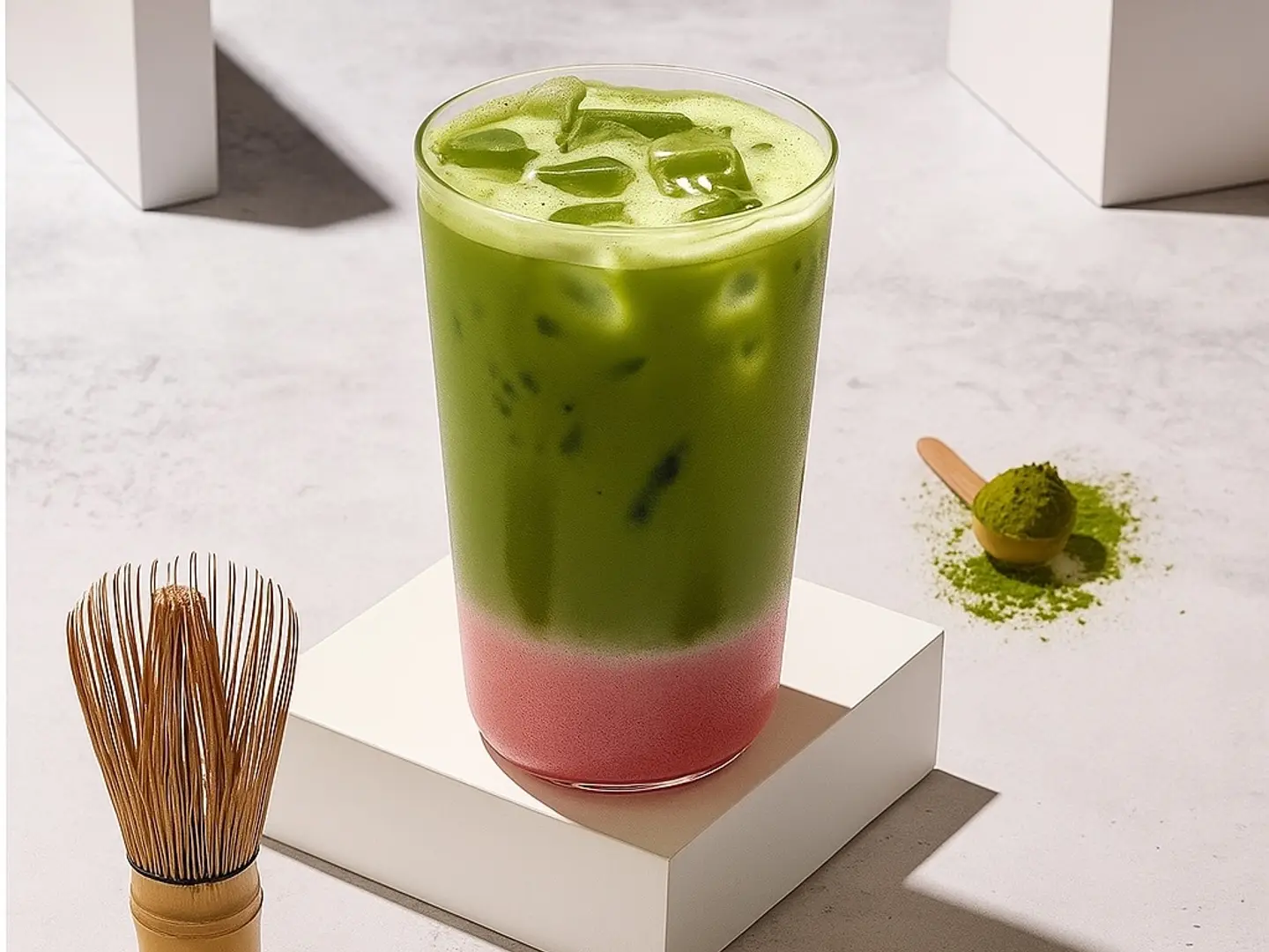 ايس ماتشا فراولة