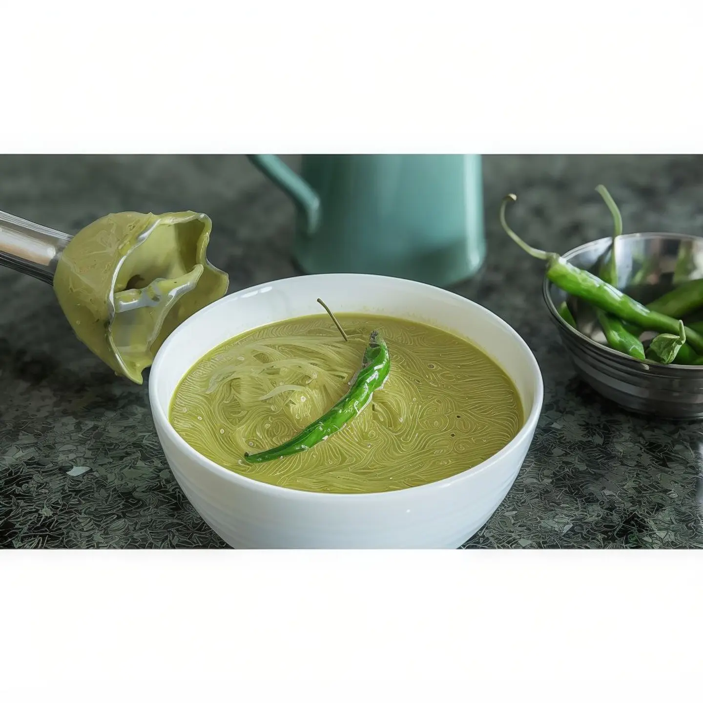 سلطة اخضر حارة