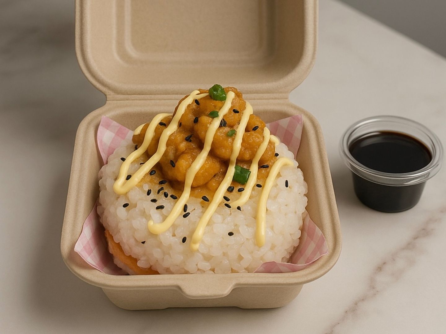 Chicken And Crab Sushi Cake