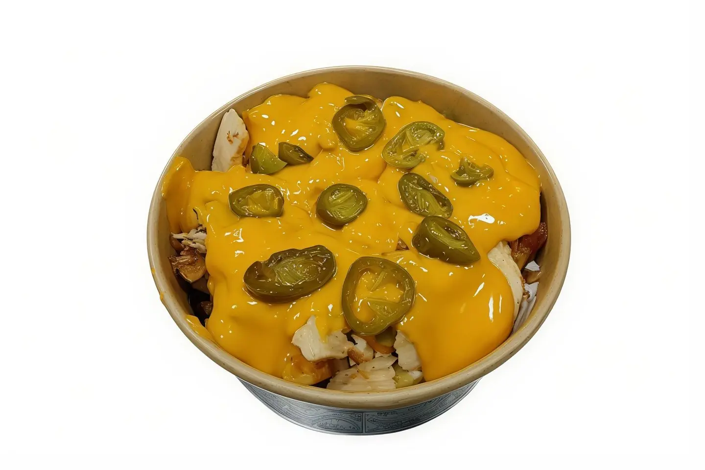 علبه 150 غرام دجاج بالجبن والهلابينو