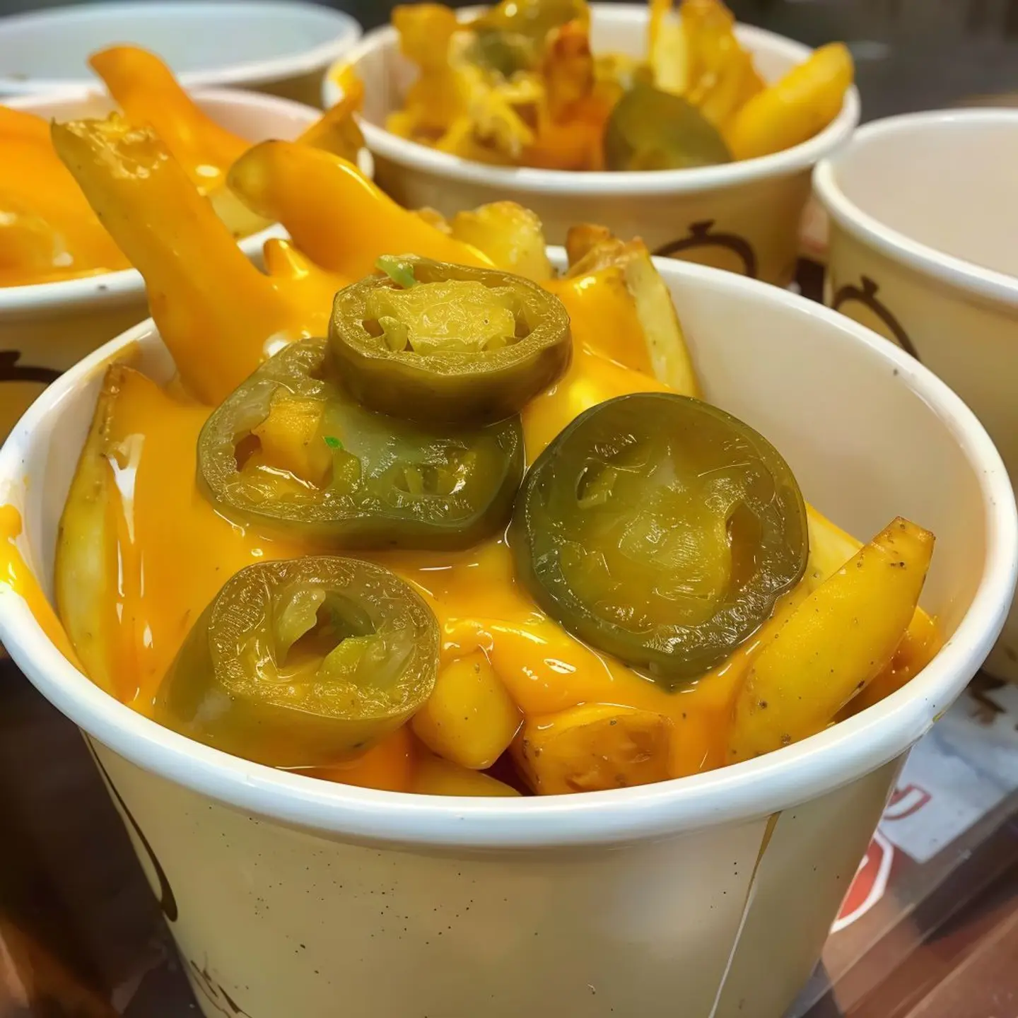 علبة بطاطس بالجبن والهلابينو