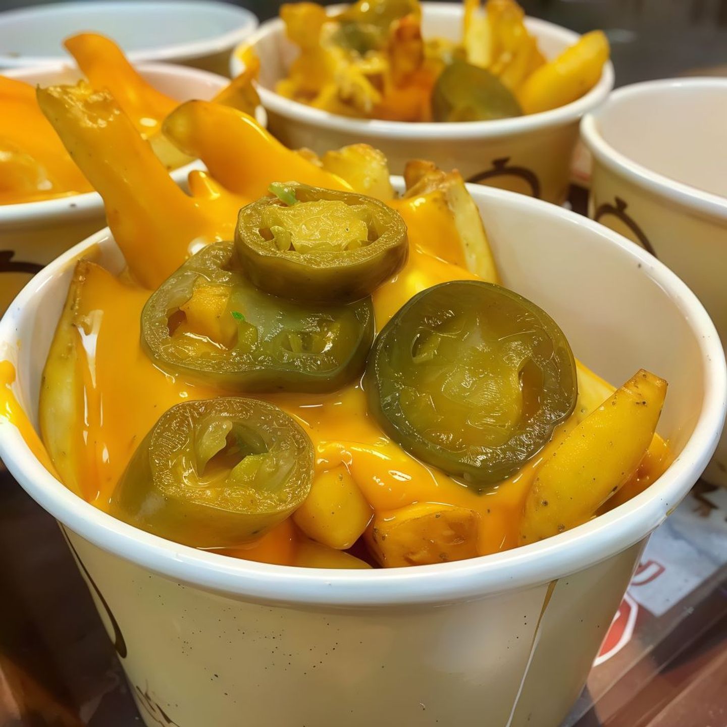 علبة بطاطس بالجبن والهلابينو