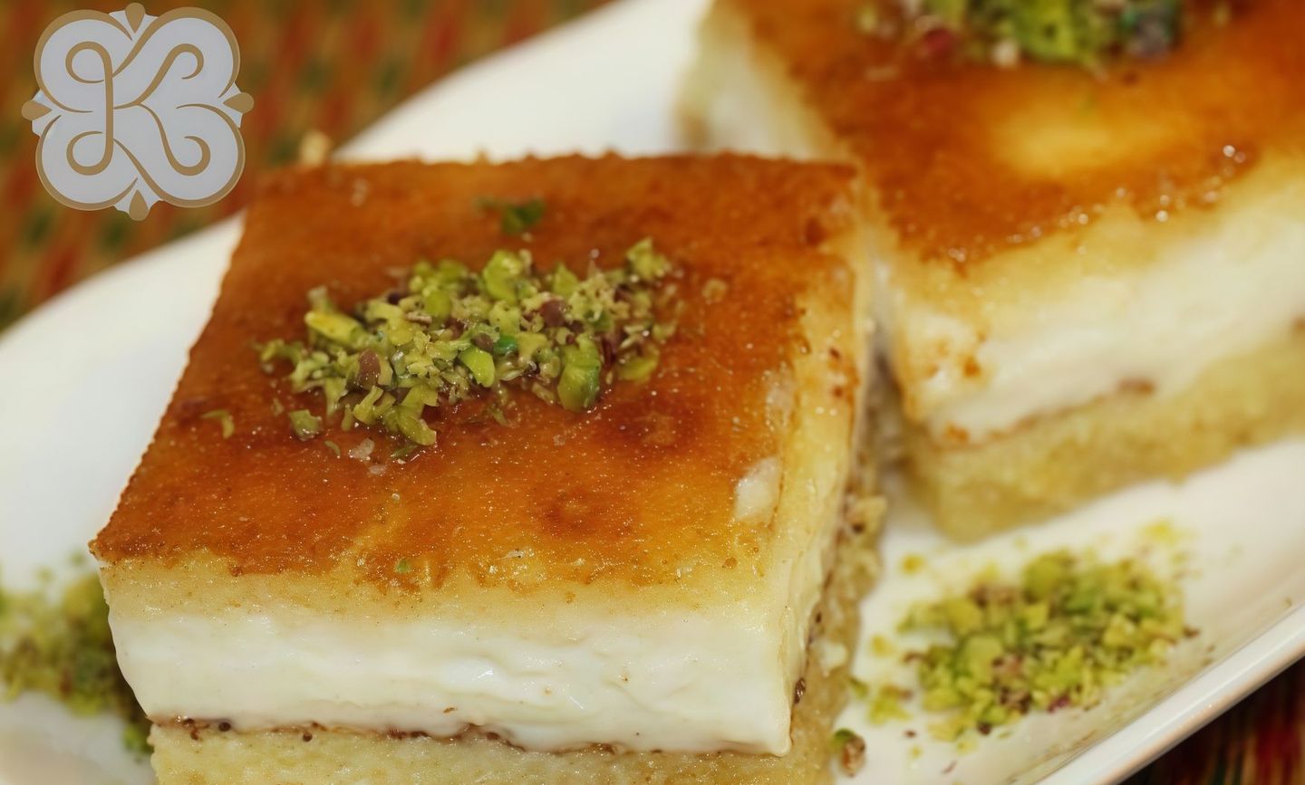 بسبوسة بالقشطة