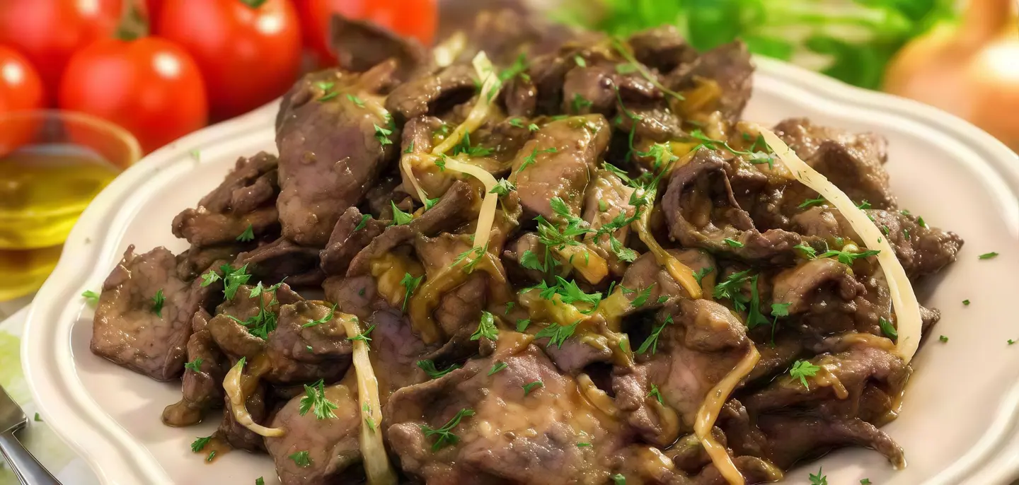 كبدة غنم مع الجبن