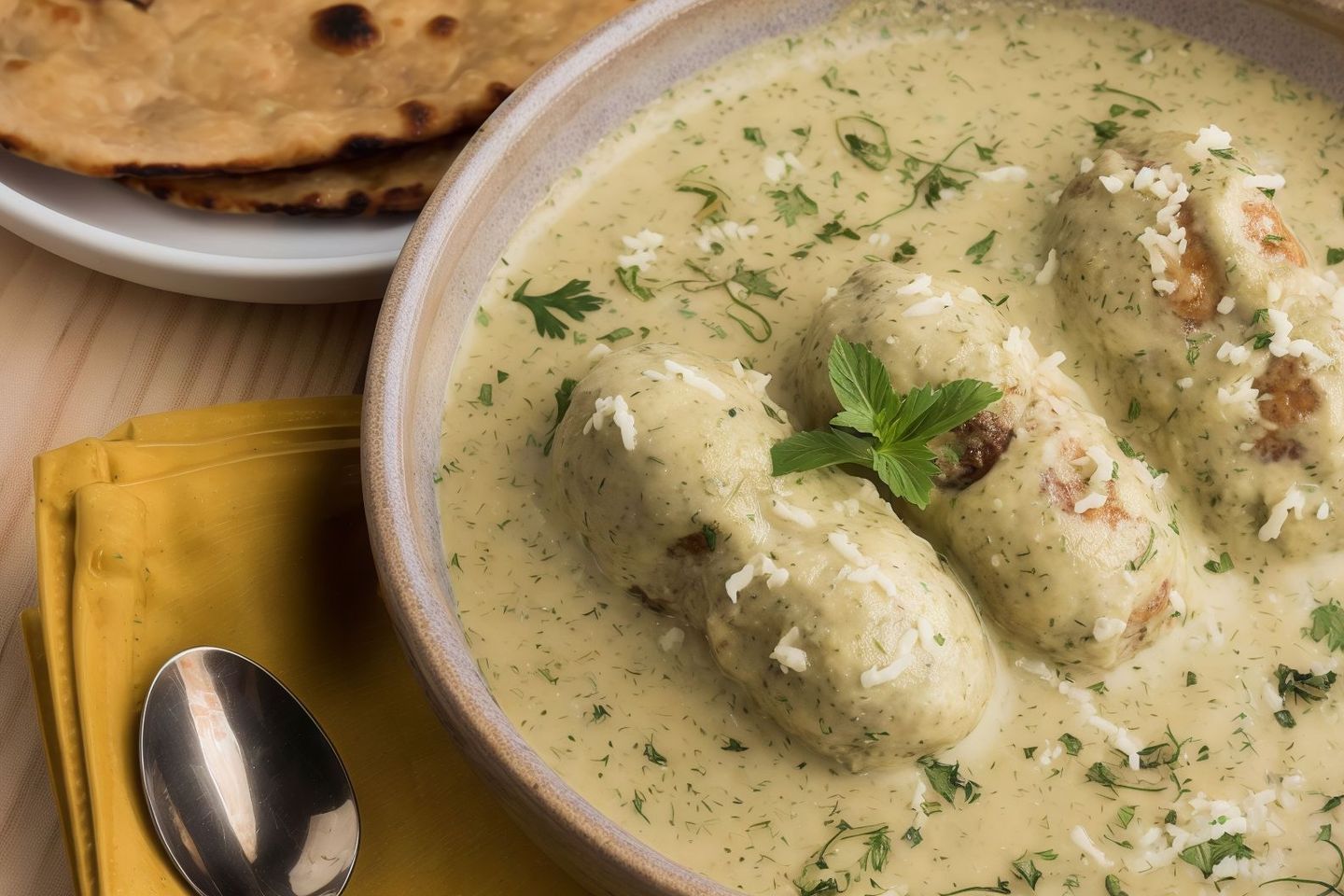 Chicken Kofta  Tahina With Carb