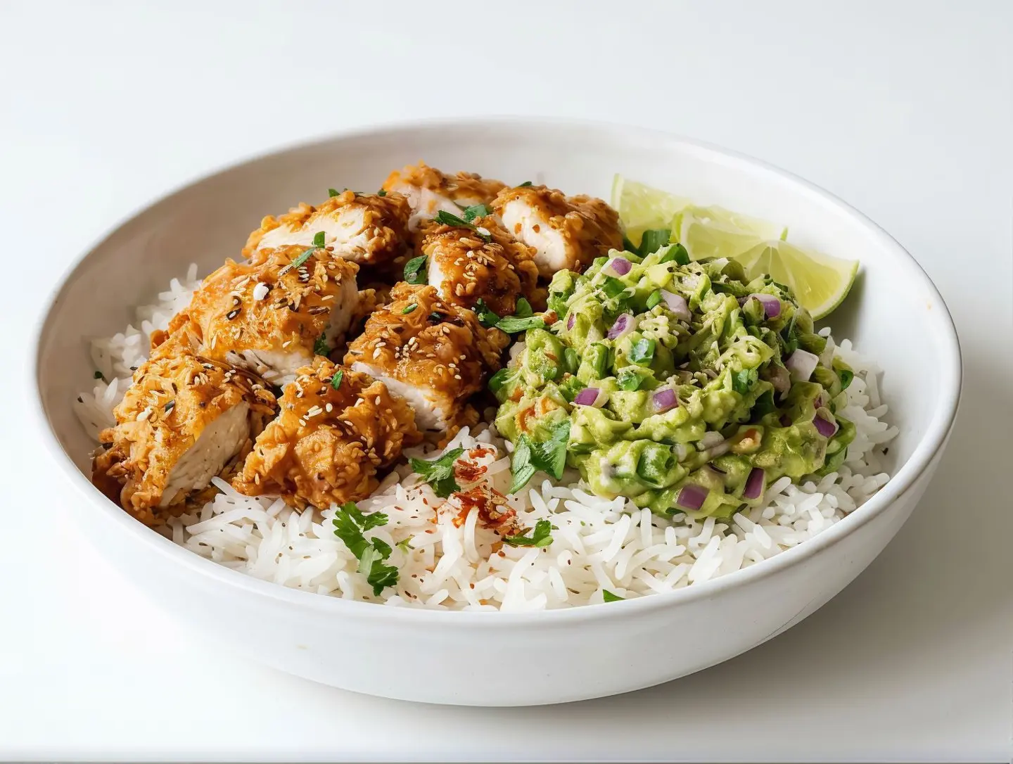 Crispy Chicken Rice Bowl